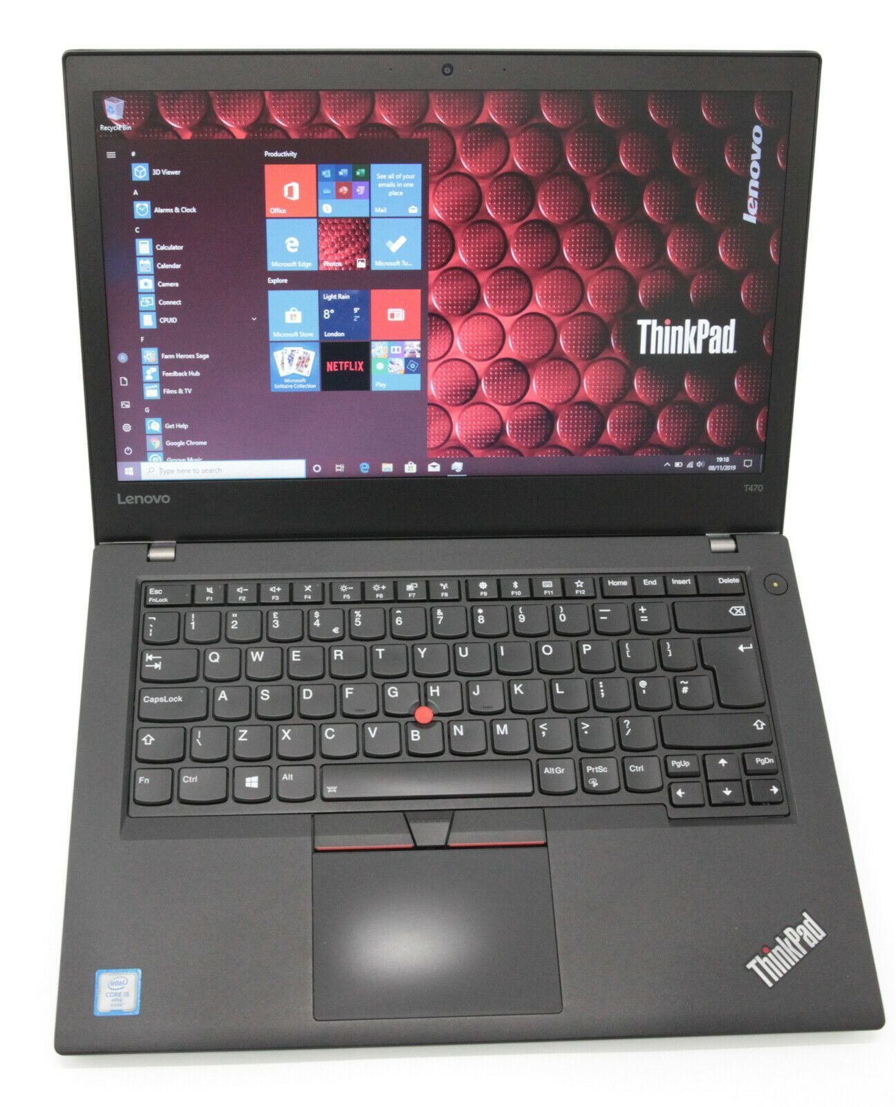 Lenovo Thinkpad T470 14" Laptop: 16GB RAM, 256GB SSD, Core i5, Warranty - CruiseTech